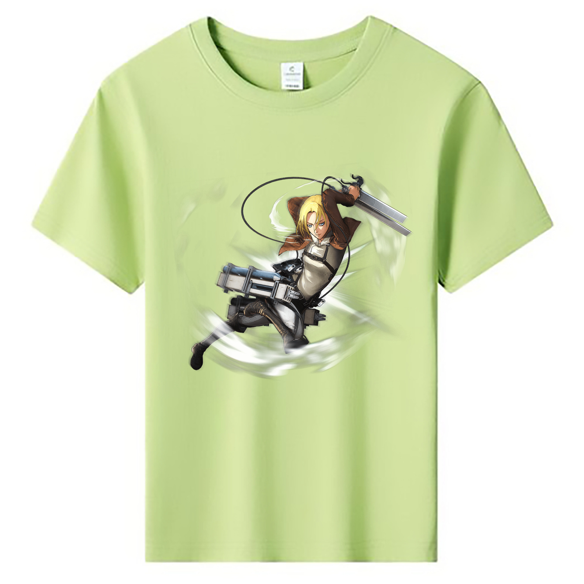 （画像用） 進撃の巨人 アニ・レオンハート Attack on Titan Annie Leonhart 綿100％キッズTシャツ（フロントプリント）